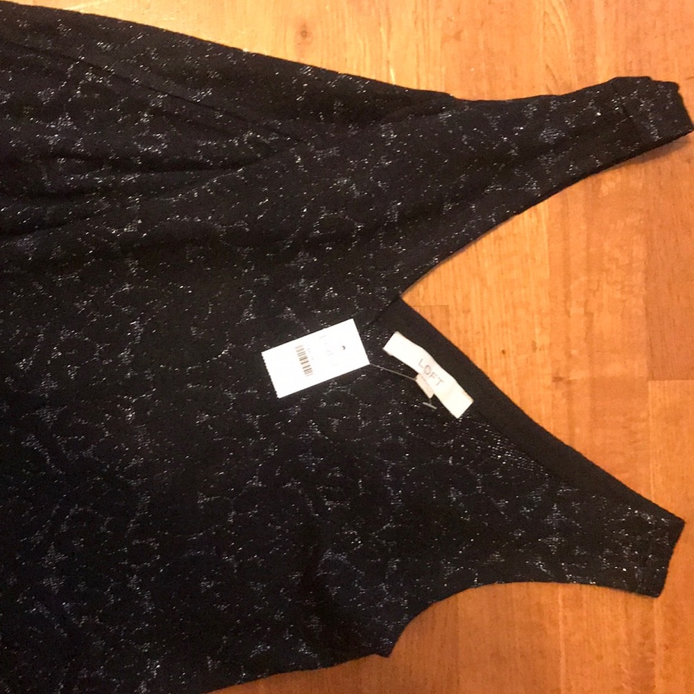 Loft black sparkle dress, short but chill